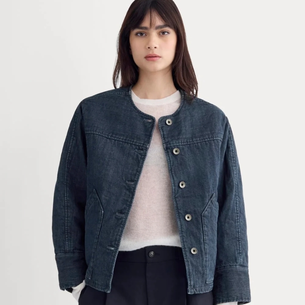 Everlane Denim Quilted Barrel jacket - Picture 2 of 4
